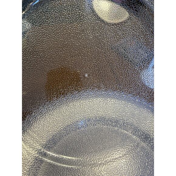 Set Of 12 Round Acrylic Hobnail Trim Party Cookie Trays Appetizer Wedding Clear - Picture 6 of 6